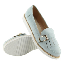 Mocasines mujer azul 7210 Azul 5