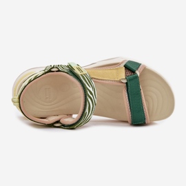 Sandalias de velcro para mujeres D.Franklin DFSH406003 Verde 13