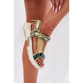 Sandalias de velcro para mujeres D.Franklin DFSH406003 Verde 4