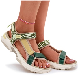 Sandalias de velcro para mujeres D.Franklin DFSH406003 Verde 15