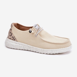 Zapatos de material de mujer livianos McKeylor 96116 beige 5