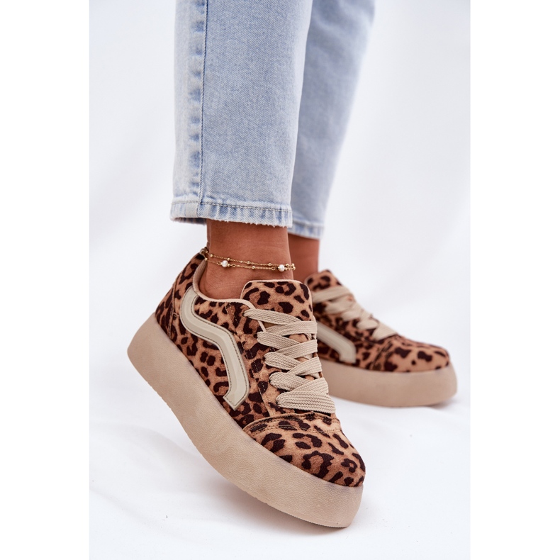 Inna Zapatillas Mujer Plataforma Leopardo beige 2 Inna Zapatillas Mujer Plataforma Leopardo beige 2