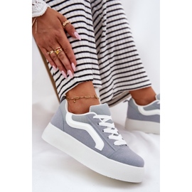 Inna Zapatillas con Plataforma para Mujer, Azul 6