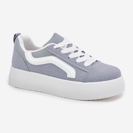 Inna Zapatillas con Plataforma para Mujer, Azul 4