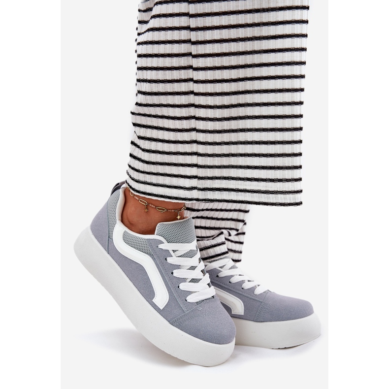 Inna Zapatillas con Plataforma para Mujer, Azul 1