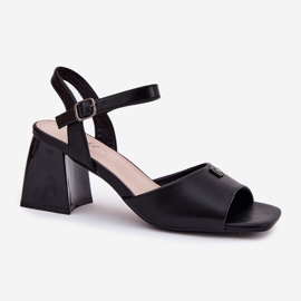 Vinceza Sandalias de mujeres en el Vincez 62235 Black Post negro 4