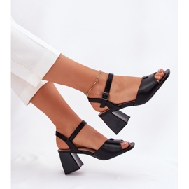 Vinceza Sandalias de mujeres en el Vincez 62235 Black Post negro 6