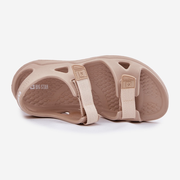 Sandalias de espuma para mujeres en la plataforma Big Star RR274A515 Beige 2