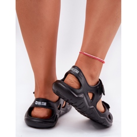 Sandalias de espuma para mujeres en la plataforma negra Big Star RR274A512 negro 9