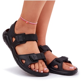 Sandalias de espuma para mujeres en la plataforma negra Big Star RR274A512 negro 10