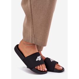Mujeres 4F 4FRMM00FSLIF010-20S Slippers negros 1