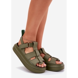 Inna Sandalias para mujeres en la plataforma verde 1 Inna Sandalias para mujeres en la plataforma verde 1