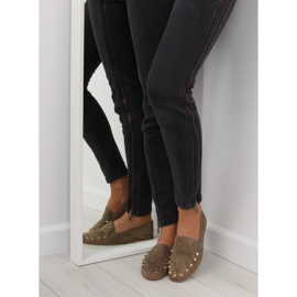 Mocasines Lordsy con tachuelas 1415 Green verde 2