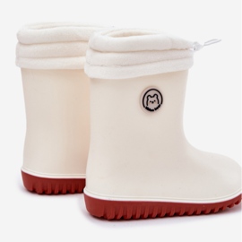 Inna Galoshes de niños con calentador de cuentas ligeras beige 2