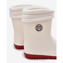 Inna Galoshes de niños con calentador de cuentas ligeras beige 5