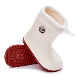 Inna Galoshes de niños con calentador de cuentas ligeras beige 8