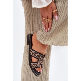 Flip de leopardo de cuero Flip Zazoo 40383 Negro 6