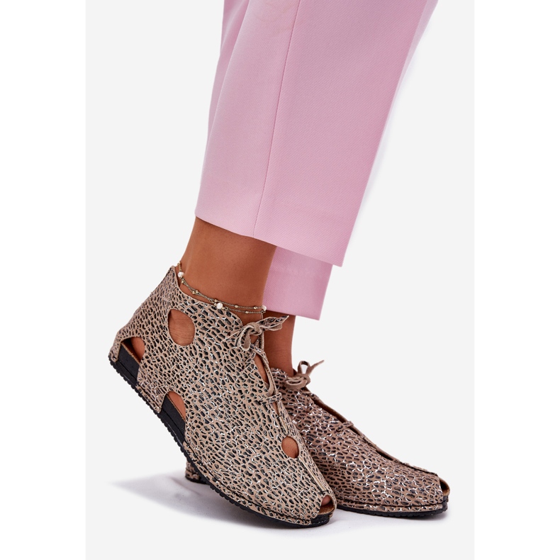 Botas de cuero estampadas maciejka 03426-49 estampado de leopardo beige 1 Botas de cuero estampadas maciejka 03426-49 estampado de leopardo beige 1