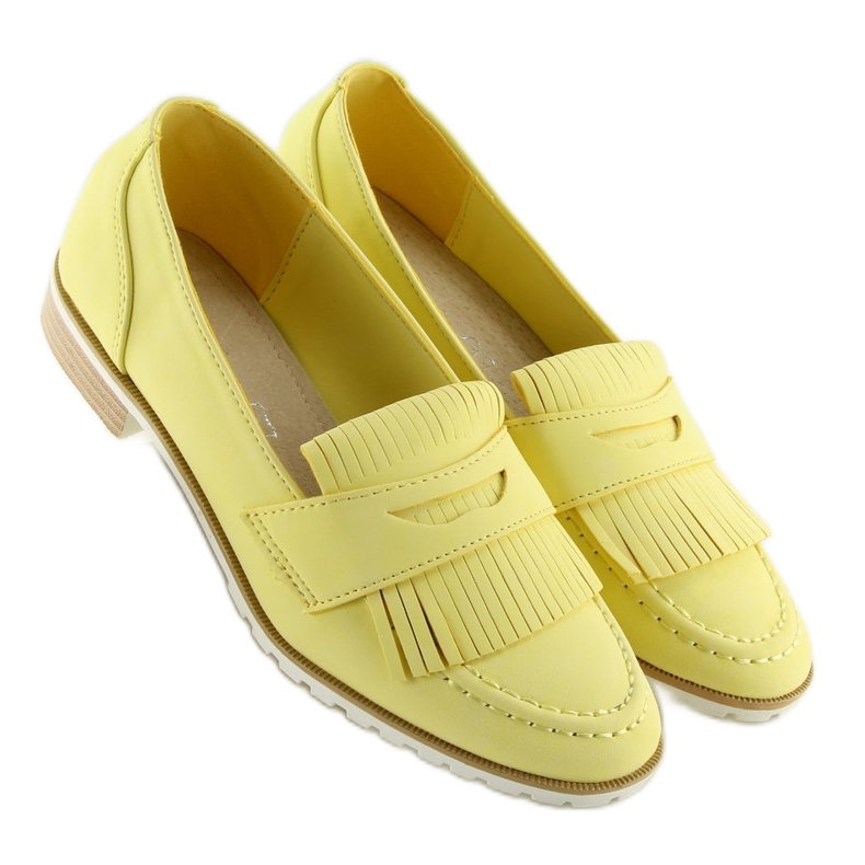 Mocasines amarillos amarillos para mujer 1 Mocasines amarillos amarillos para mujer 1
