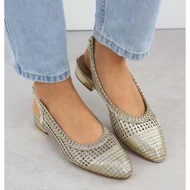 Sandalias de trabajo de trabajo femenino en el Golden Spitz T.Sokolski L25-334 dorado 5