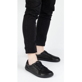 Olivier Zapatos para hombres descalzo cuero minimalista 909J negro 1 Olivier Zapatos para hombres descalzo cuero minimalista 909J negro 1
