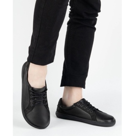 Olivier Zapatos para hombres descalzo cuero minimalista 909J negro 2 Olivier Zapatos para hombres descalzo cuero minimalista 909J negro 2