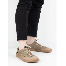 Zapatos de cuero descalzo para hombres Olivier 320kz con ventilación marrón 10