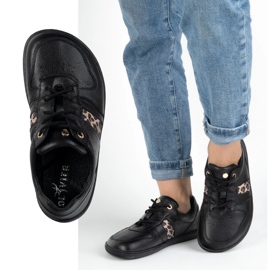 Olivier Modelo descalzo para mujeres 1773pol Mini zapatillas de zapatillas negras negro 4
