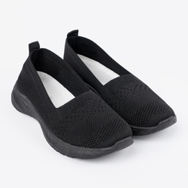 Shelvt Zapatillas deportivas negras sin cordones. negro 3