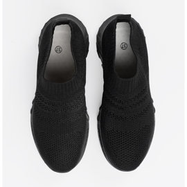 Shelvt Zapatos deportivos negros corredizos de mujeres 2