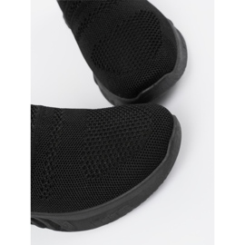 Shelvt Zapatos deportivos negros corredizos de mujeres 5