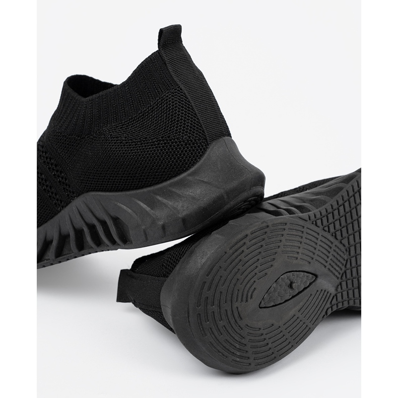 Shelvt Zapatos deportivos negros corredizos de mujeres 1