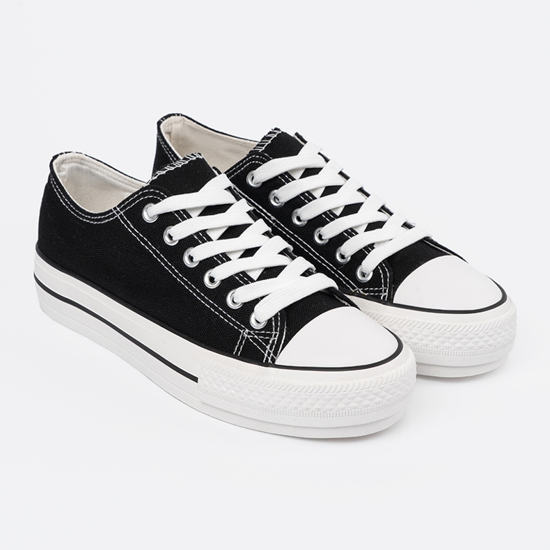 Shelvt Zapatillas negras para mujeres negro 1