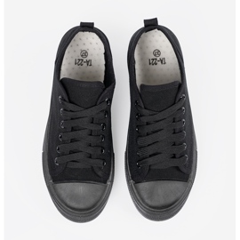 Shelvt Cómodas zapatillas negras con una parte superior corta negro 2
