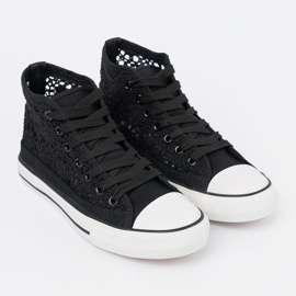 Shelvt Frework Black Sneakers High negro 2
