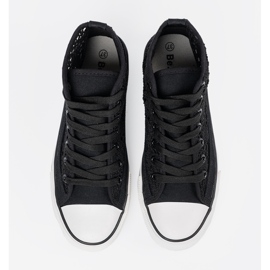Shelvt Frework Black Sneakers High negro 3