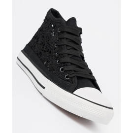 Shelvt Frework Black Sneakers High negro 5