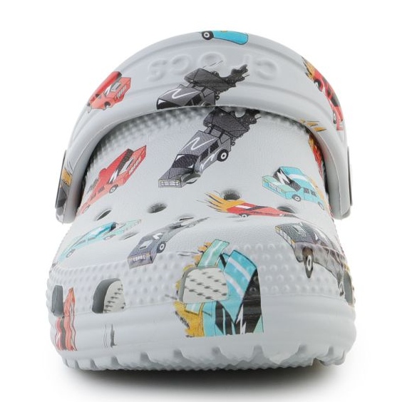 Crocs Classic Race Car Graphic 210992-1nn Flip Flip Flip blanco 1