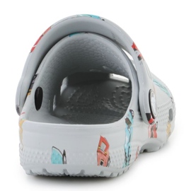 Crocs Classic Race Car Graphic 210992-1nn Flip Flip Flip blanco 3