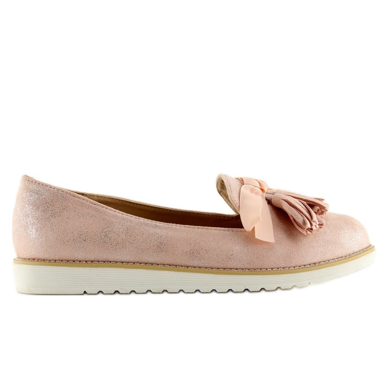 Mocasines de mujer con borlas rosas 7214 Pink 1