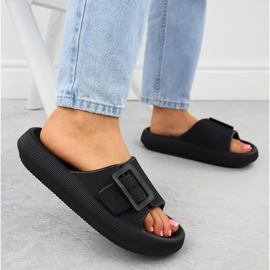 Sports Sports Flip Flip en una suela gruesa Black Big Star RR274A571 negro 6