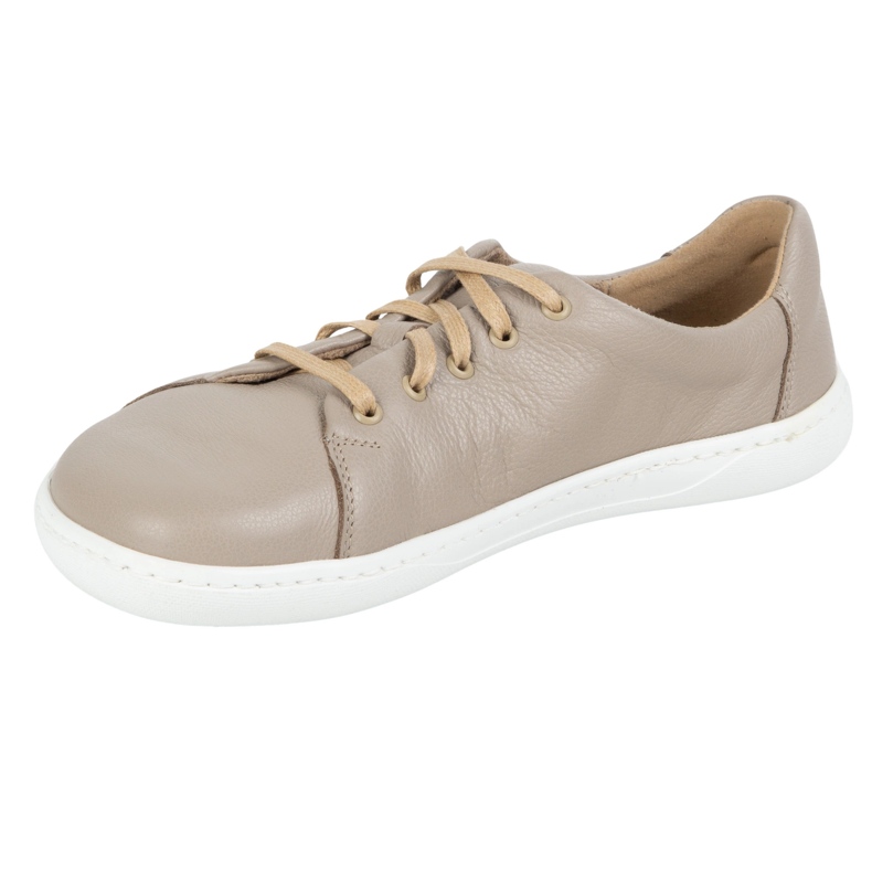 WASAK Zapatos de cuero minimalista de mujeres descalzos 0771W beige 1