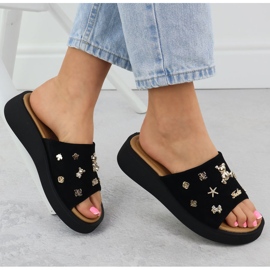 Godas de cuero para mujeres con decoraciones negras Vinceza 66741 negro 4