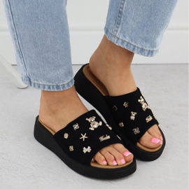 Godas de cuero para mujeres con decoraciones negras Vinceza 66741 negro 6