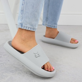 Chanclas de espuma para la playa de la piscina con osito de peluche gris Vinceza 75210 5