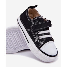 Inna Zapatillas de deporte para niños de velcro negro 2