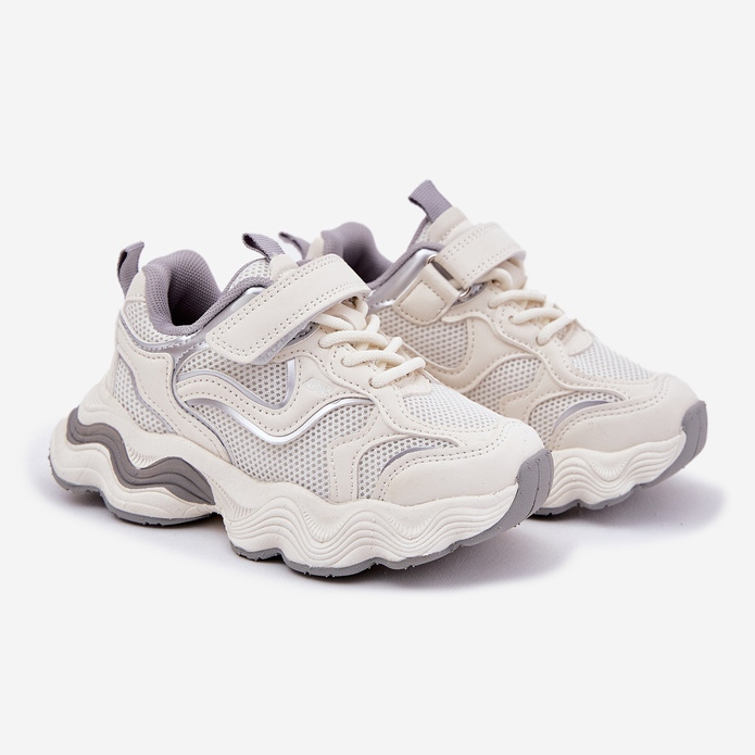 Inna Zapatillas para niños en una suela blanca gruesa blanco 1