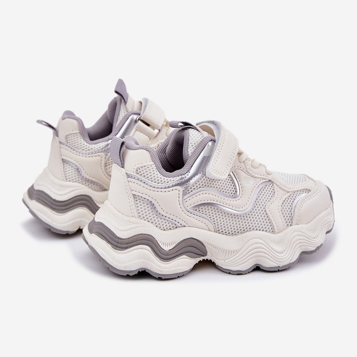 Inna Zapatillas para niños en una suela blanca gruesa blanco 2