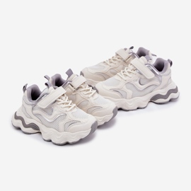 Inna Zapatillas para niños en una suela blanca gruesa blanco 3