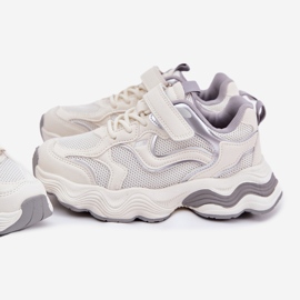 Inna Zapatillas para niños en una suela blanca gruesa blanco 4